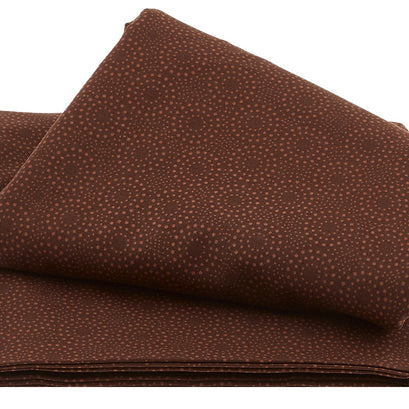 Sandalwood - Dotted Circles Dark Brown 3 Yard Cut