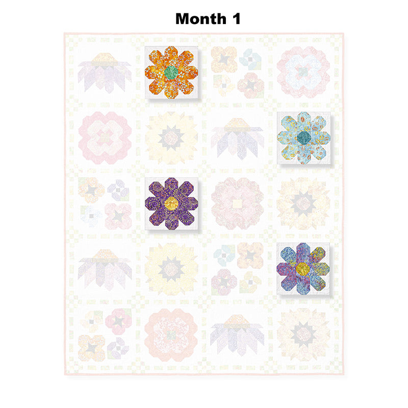 Wildflower Seeds Block of the Month Alternative View #2