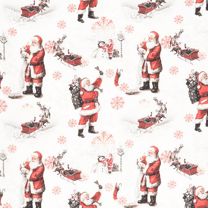Picture a Christmas - Santa White Yardage