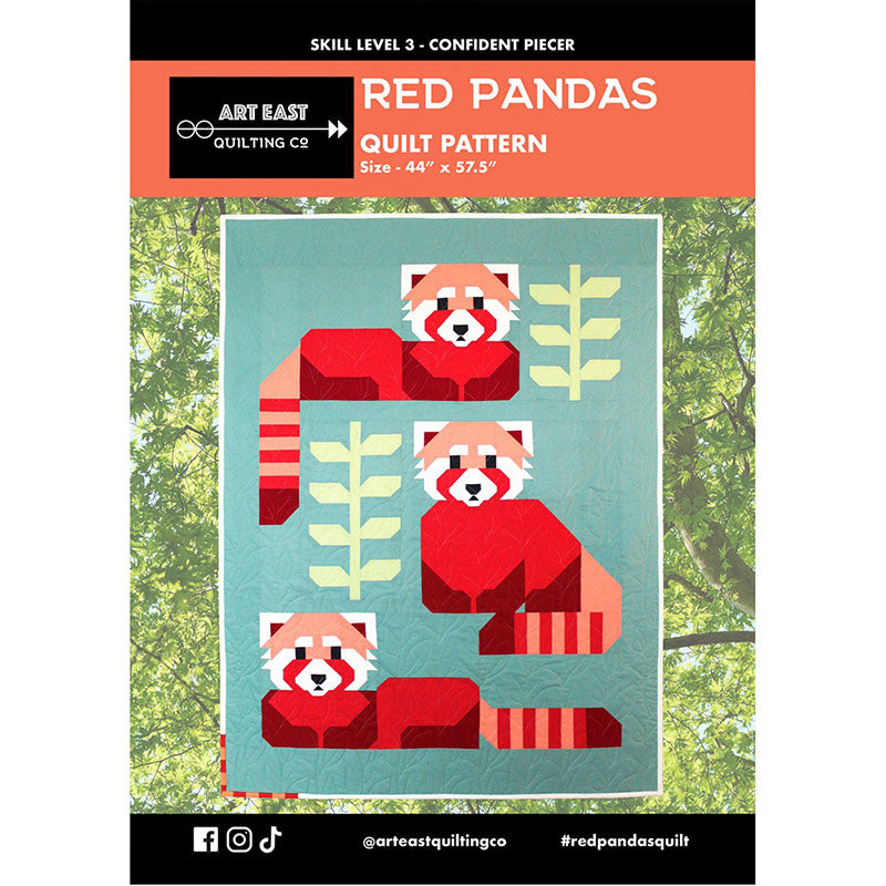Red Pandas Quilt Pattern Primary Image
