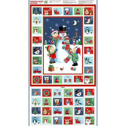 Santas Christmas - Snowman Advent Calendar Multi Panel