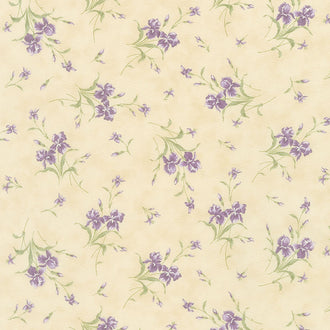 Iris and Ivy - Small Iris Ivory Yardage