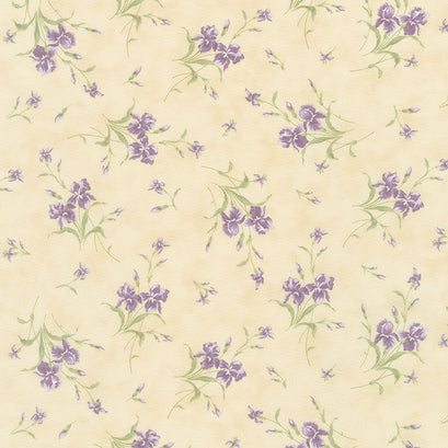 Iris and Ivy - Small Iris Ivory Yardage