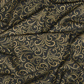 Joli Bijou - Swirl Black Metallic Yardage Alternative View #1