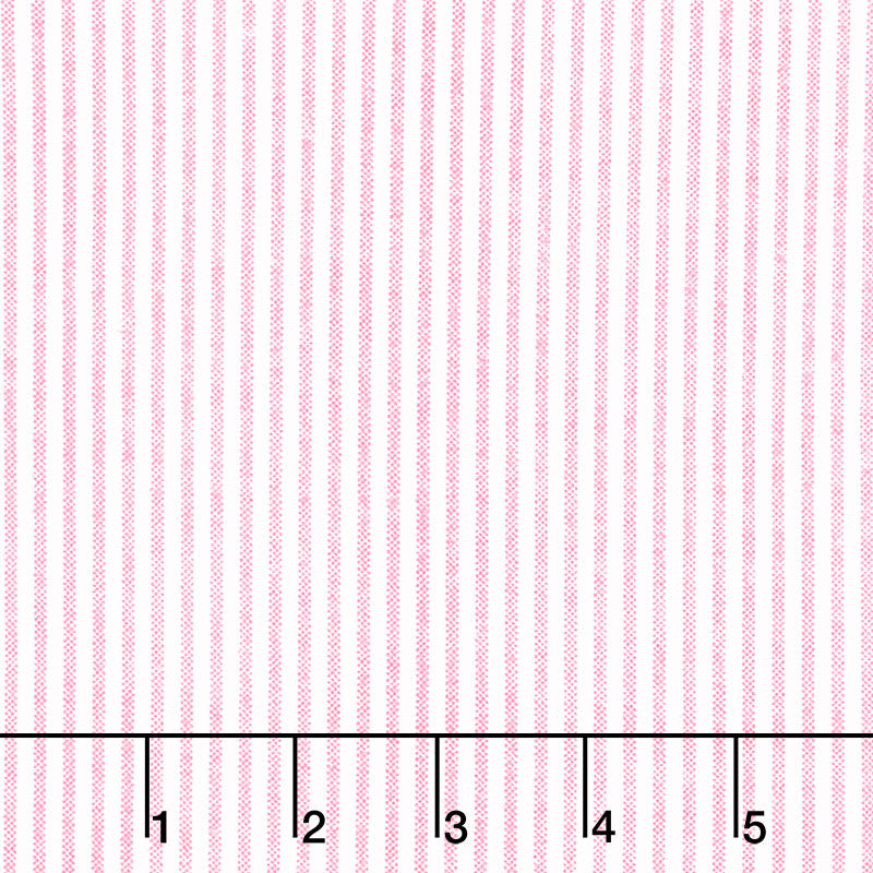 Comfy Flannel® - Pink Ticking Stripe Yardage Primary Image
