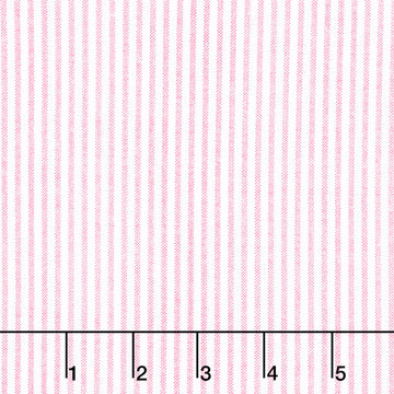 Comfy Flannel® - Pink Ticking Stripe Yardage Primary Image