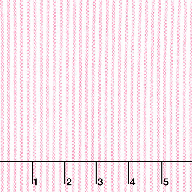 Comfy Flannel® - Pink Ticking Stripe Yardage Primary Image