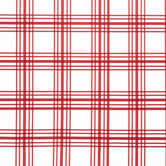 Heirloom Red - Plaid Cream Yardage