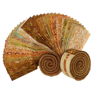 Java Batiks Golds Favorites 2.5" Strips