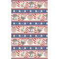 Colors Of Courage - Patriotic Repeating Stripe Multi Yardage Alternative View #1