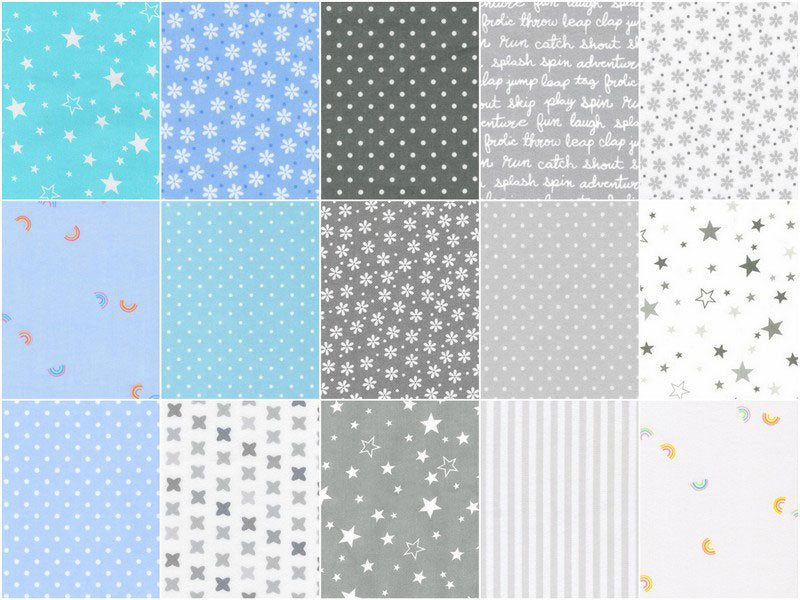 Cozy Cotton Flannels Blue Skies Colorstory Charm Pack Alternative View #1