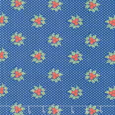 Fruit Cocktail - Posey Blossoms Boysenberry Yardage Primary Image