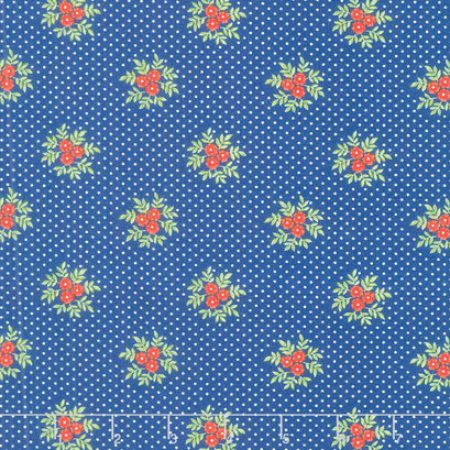 Fruit Cocktail - Posey Blossoms Boysenberry Yardage