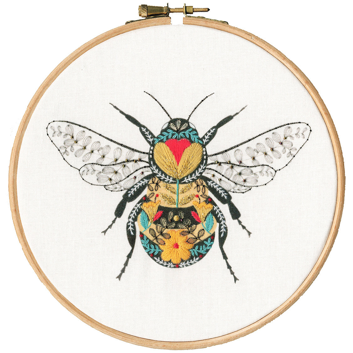 Pollen Bee Embroidery Kit Primary Image