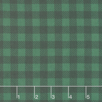 Welcome Home Buffalo Check - Green Spinach Yardage