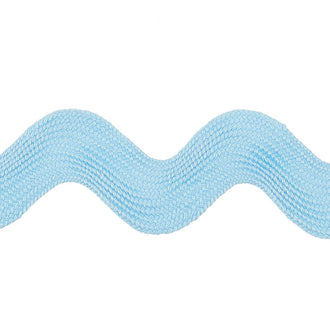 Light Blue Jumbo Ric Rac (1 3/8" Poly)