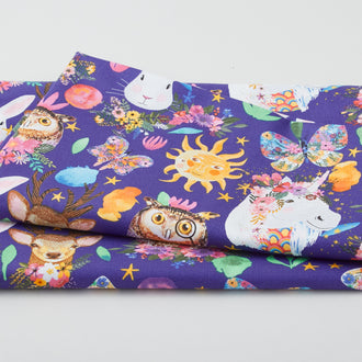Magic Friend - Happy Friends Violet 2 Yard Cut