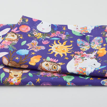 Magic Friend - Happy Friends Violet 2 Yard Cut