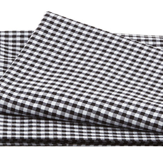 Farm Friends - Gingham Plaid Black Dirt 2 Yard Cut