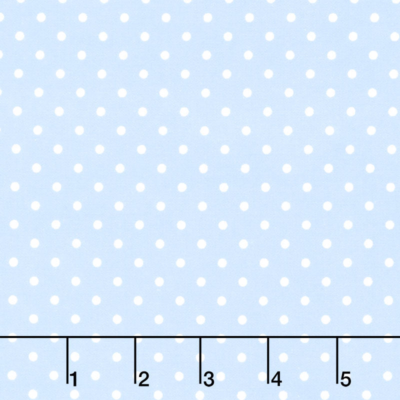 Cozy Cotton Flannels - Dots Cornflower Yardage Primary Image