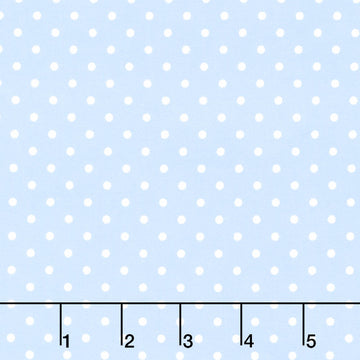 Cozy Cotton Flannels - Dots Cornflower Yardage Primary Image