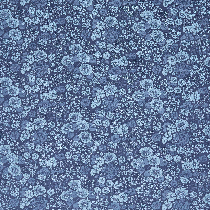Chelsea Garden - Piccadilly Navy Yardage Primary Image