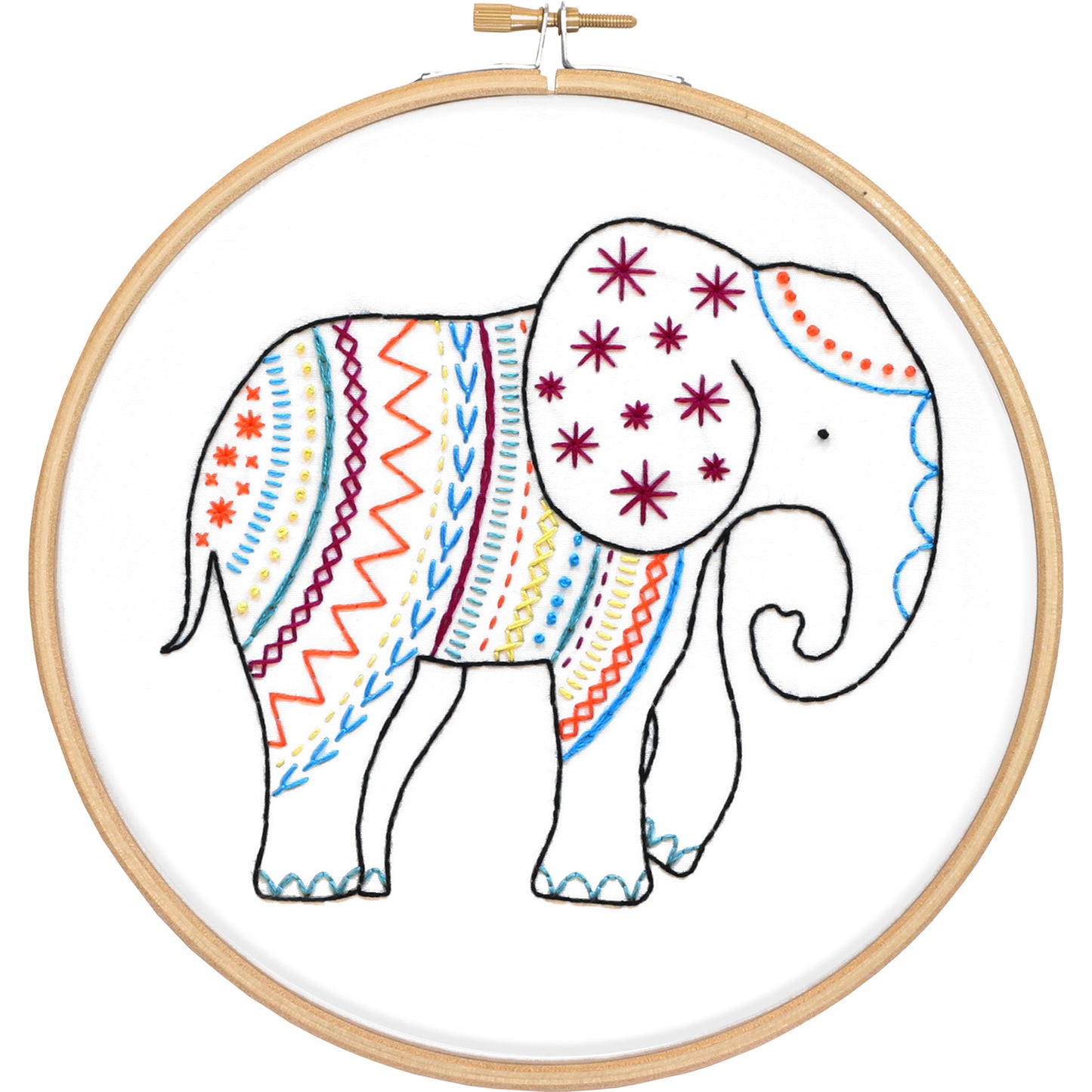 Elephant Embroidery Kit Primary Image