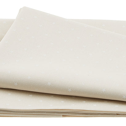French Vanilla Favorites Stars Linen 2 Yard Cut
