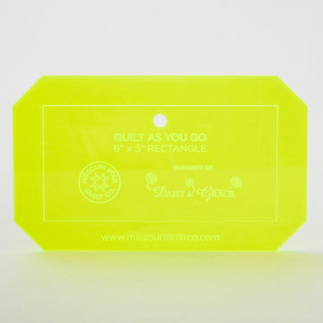 Quilt As You Go 3" x 6" Rectangle Template Designed by Daisy & Grace for Missouri Star Quilt Company Alternative View #2