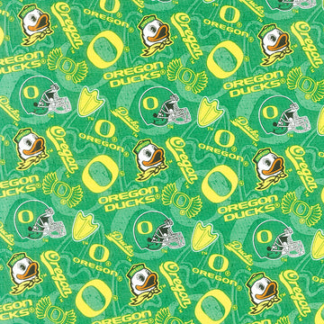 NCAA - Oregon Tone on Tone Green Yardage Primary Image