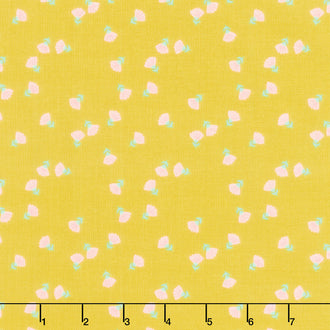 Hibiscus - Ditzy Citron Yardage