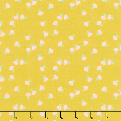 Hibiscus - Ditzy Citron Yardage
