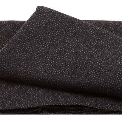 Twelve to Midnight - Dotted Circles Dark Charcoal 3 Yard Cut