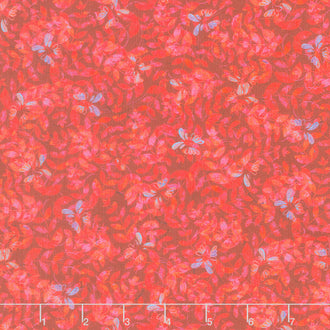 Florence - Leaves Raspberry Yardage