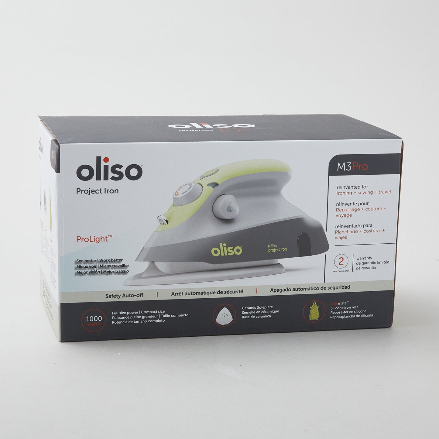 Oliso® M3PRO Mini Project Iron with Trivet - Pistachio Alternative View #5