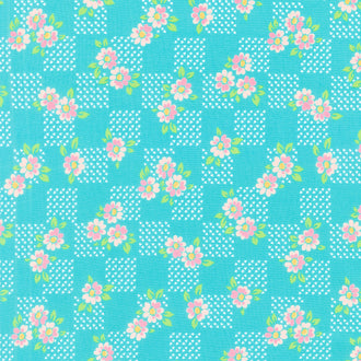On the Bright Side - Fields Blue Razz Yardage