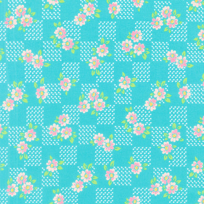On the Bright Side - Fields Blue Razz Yardage