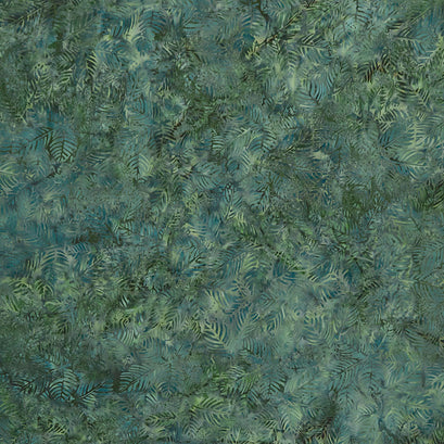 Bountiful Batiks - Leaves Green Salamander Yardage