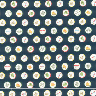 Love You S'more - Camping Badges Navy Yardage