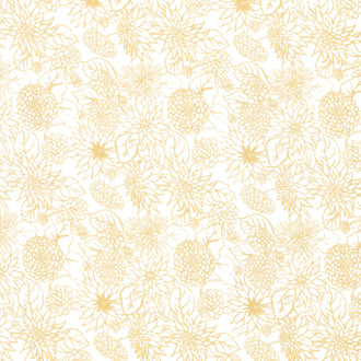 In the Garden - Dahlia Dream White Yardage