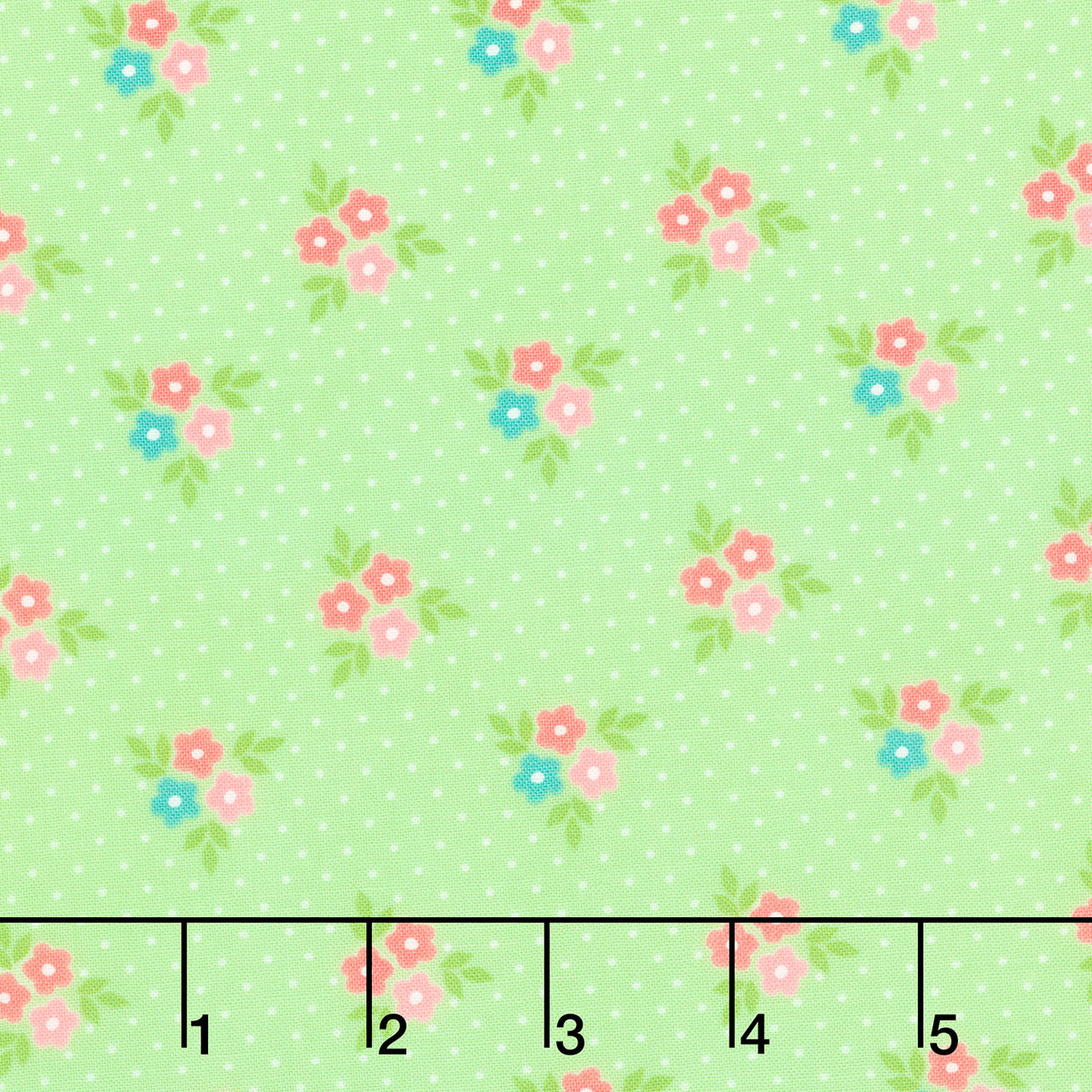 Strawberry Lemonade - Bouquets Mint Yardage Primary Image