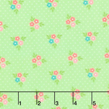 Strawberry Lemonade - Bouquets Mint Yardage Primary Image