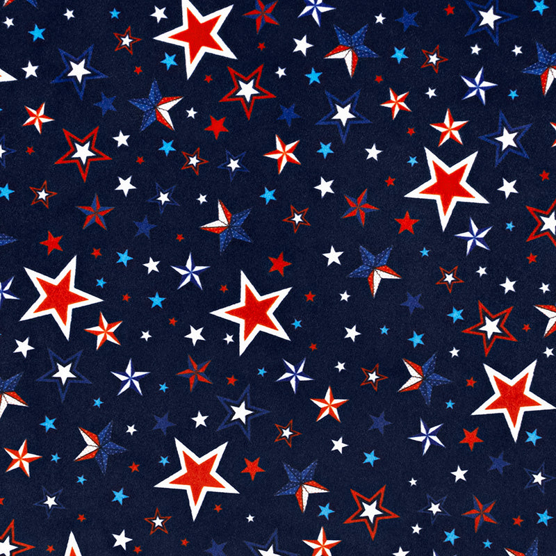 Cuddle® Prints - Liberty Stars Ink Digitally Printed Minky Yardage Primary Image