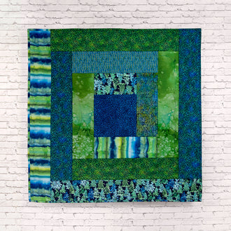 Cozy Cabin Lap Quilt As You Go Preprinted Batting