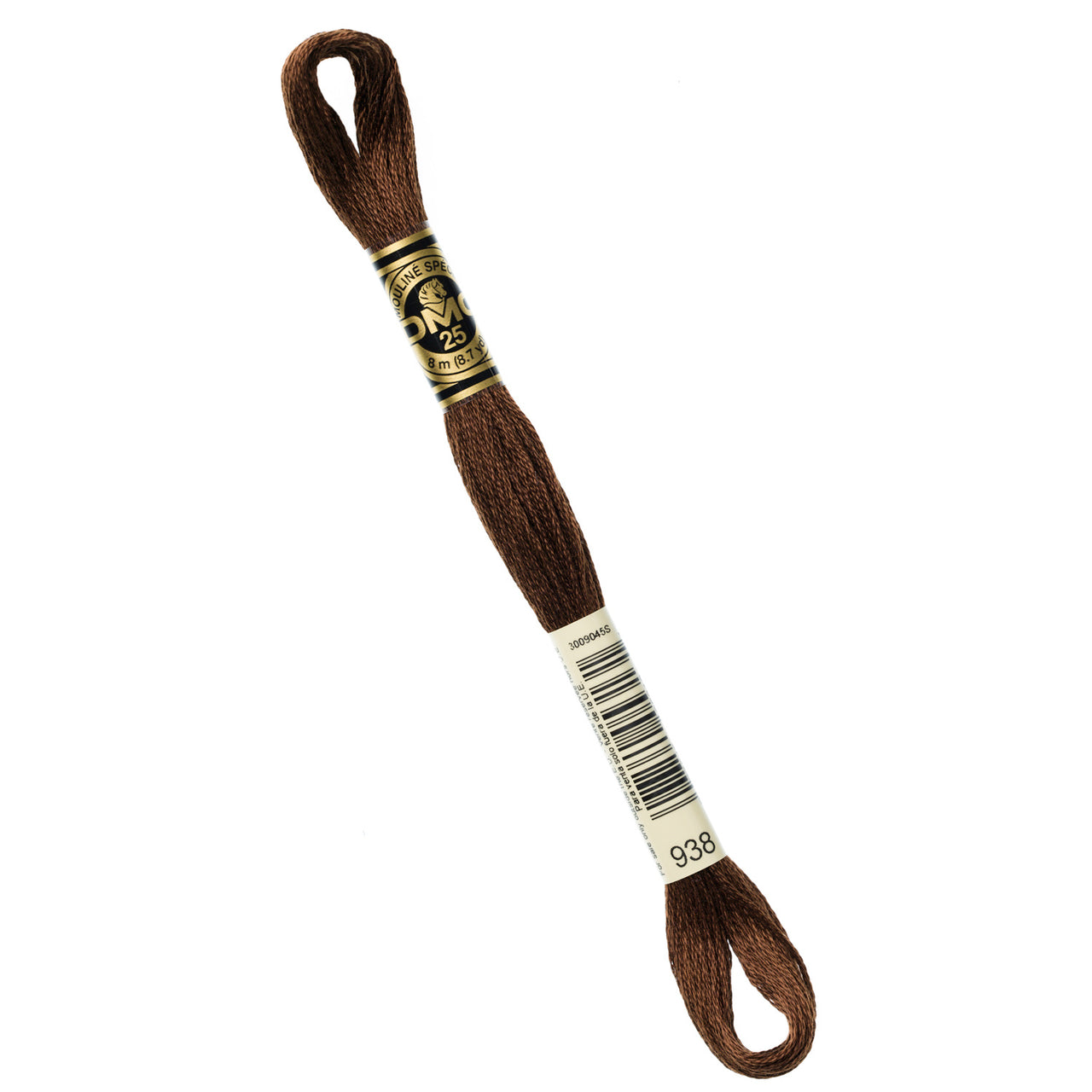 DMC Embroidery Floss - 938 Ultra Dark Coffee Brown Primary Image