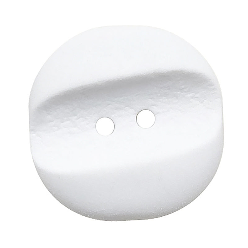 Square Polyamide 28mm Button - White Primary Image