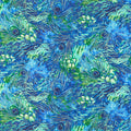 Luminosity - Feather Toss Navy Multi Yardage Primary Image