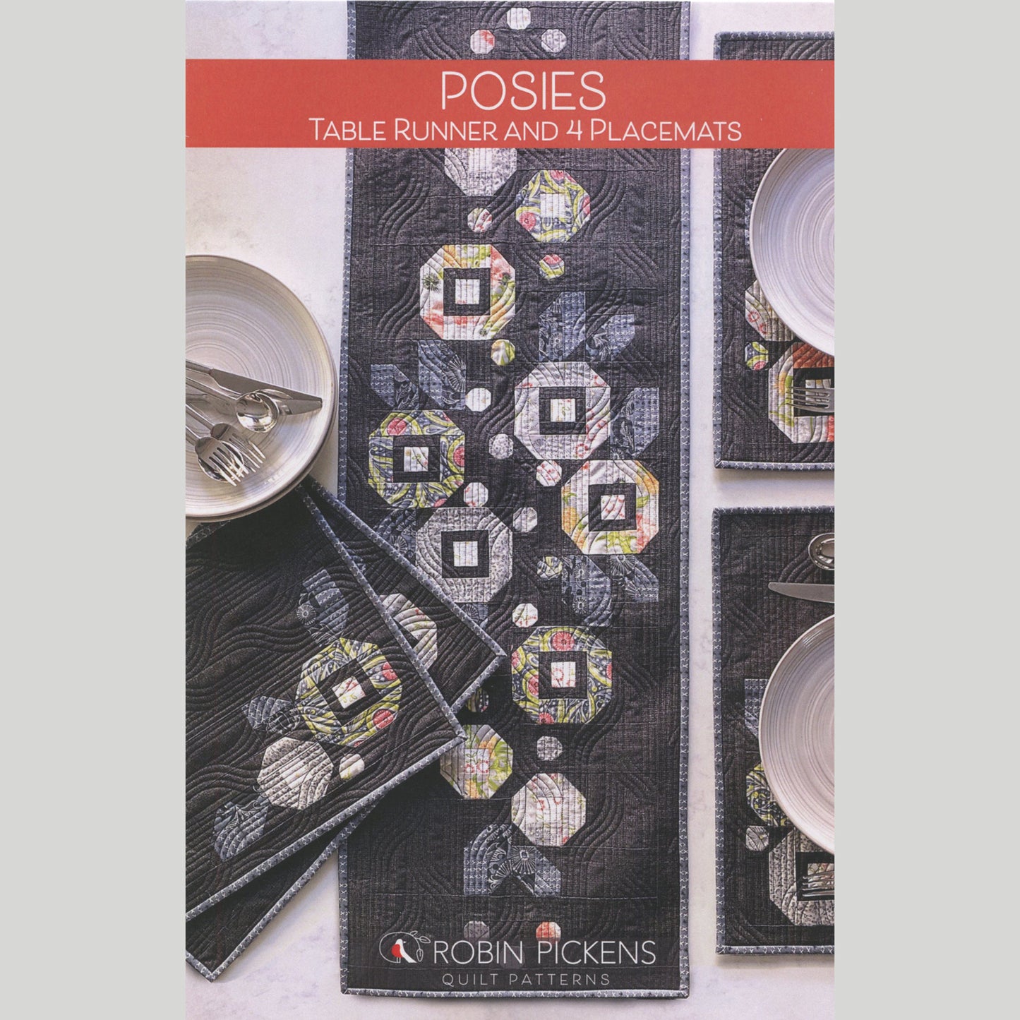 Posies Table Runner & Placemats Pattern Primary Image