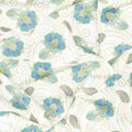Jaikumari - Floral Cream Metallic Yardage Alternative View #1