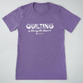 Quilting is Always the Answer T-shirt - Team Purple Heather 3XL Primary Image